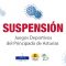 Suspensión Juegos deportivos